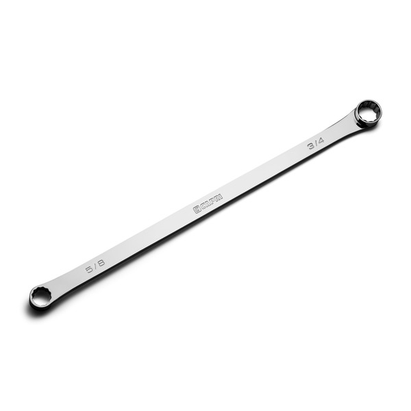 Capri Tools 5/8 in x 3/4 in 0-Degree Offset Extra-Long Box End Wrench CP11800-5834